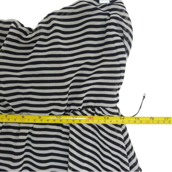 Isaac Mizrahi Halter Tie Chiffon Open Back Cinched Waist Dress - Picture 11 of 12